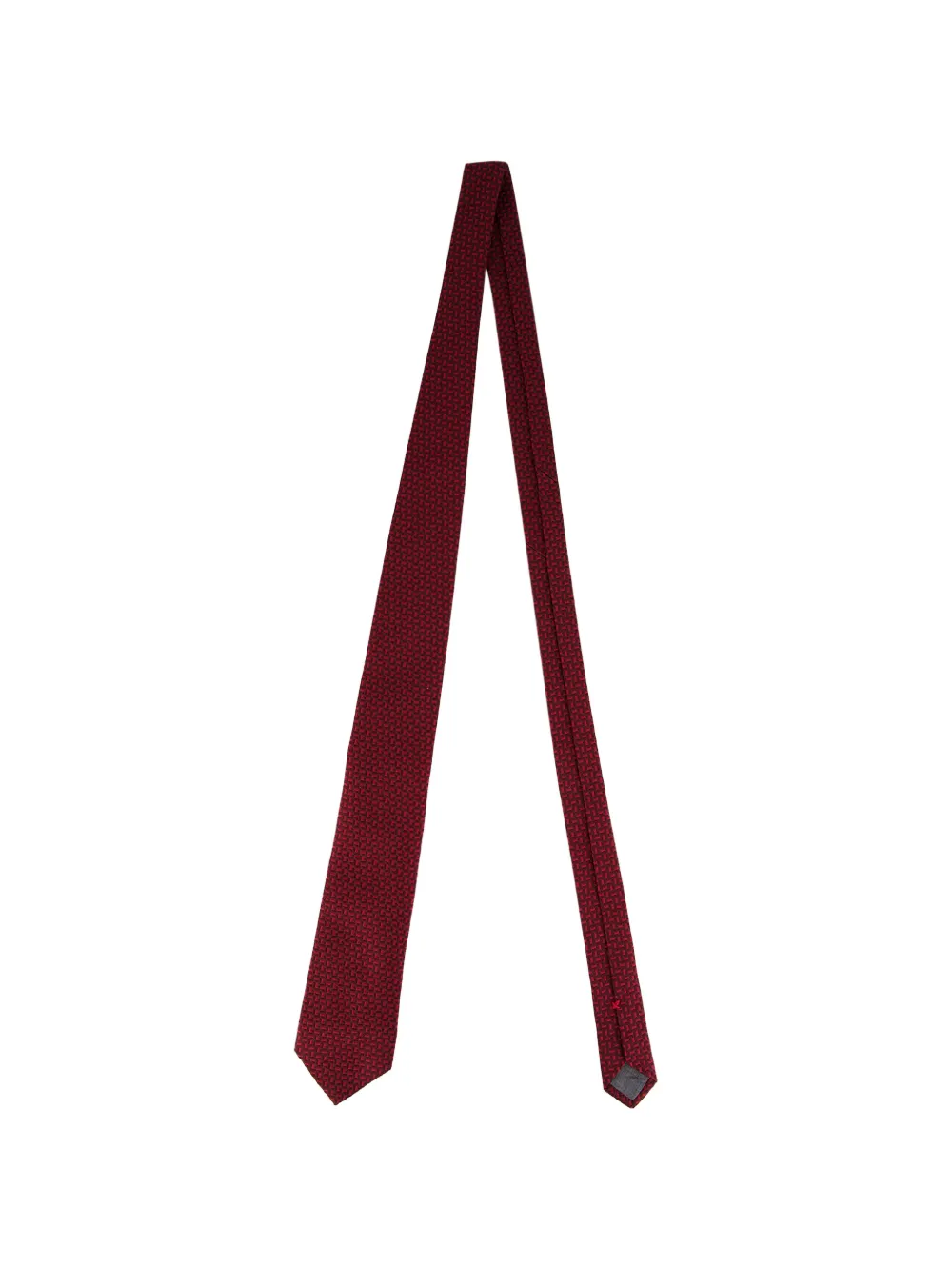 Brunello Cucinelli textured silk tie - Rosso