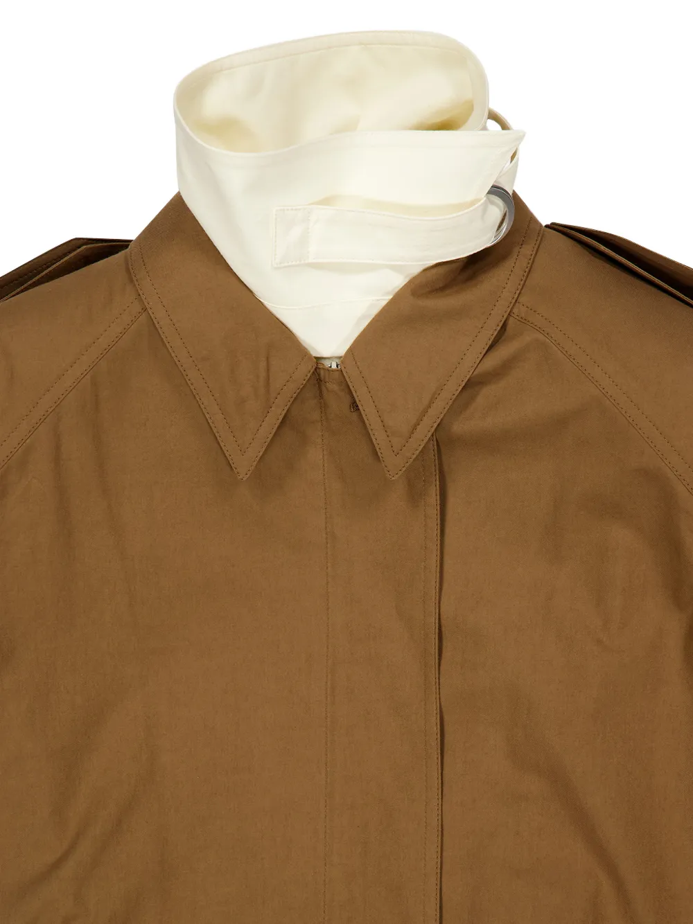 Stella McCartney Gelaagde trenchcoat van katoen Bruin