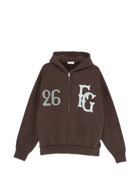Fear Of God baseball club half zip hoodie