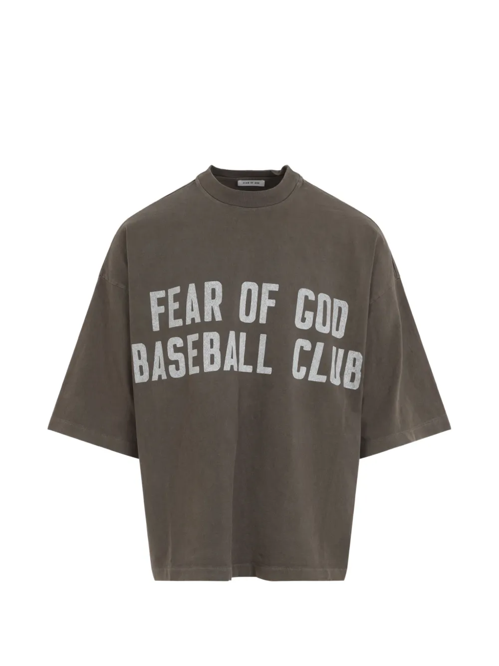 Fear Of God logo-print cotton T-shirt - Marrone