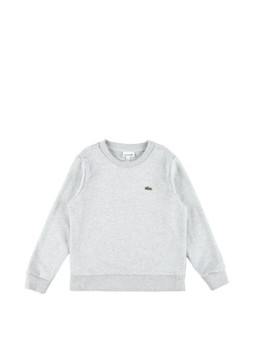 Lacoste Kids logo-patch sweatshirt - Grigio