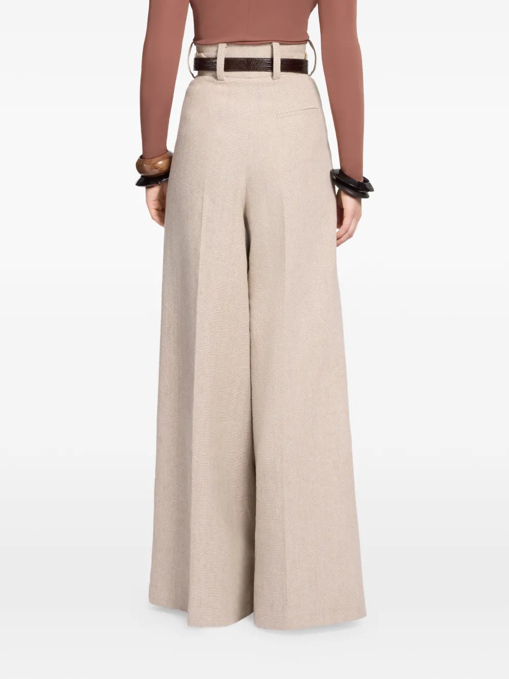 Elie Saab Plooibroek Beige