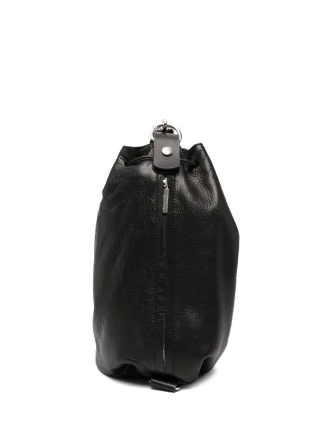 Yohji Yamamoto sac cabas en cuir grainé à lien de resserrage