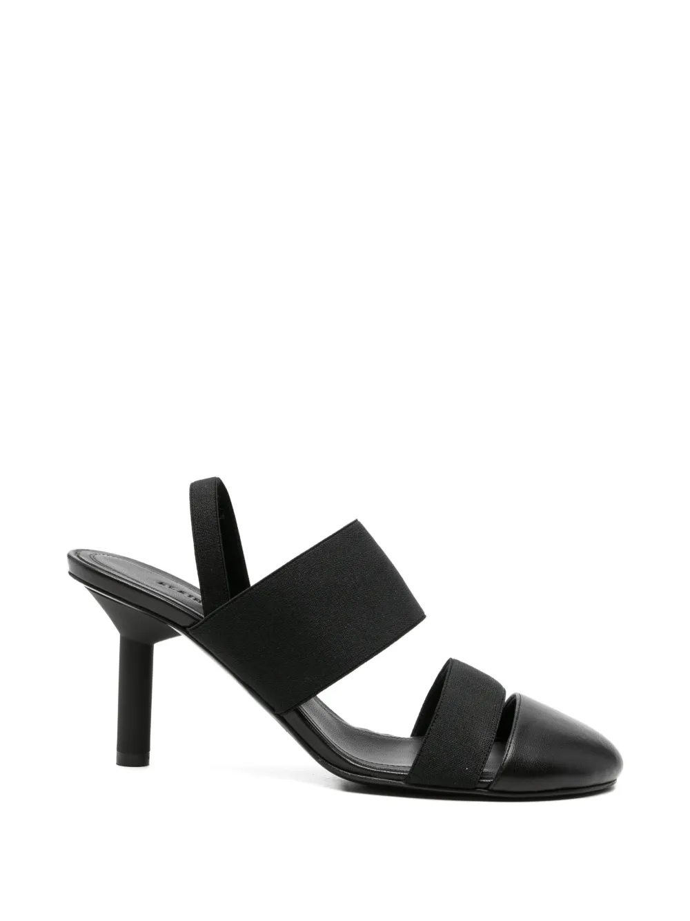 ALAINPAUL slingback elasticated-strap heeled pumps - Nero