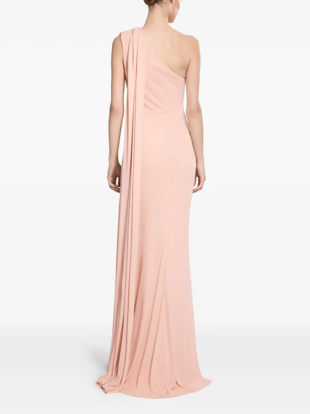Elie Saab Gedrapeerde jurk Roze