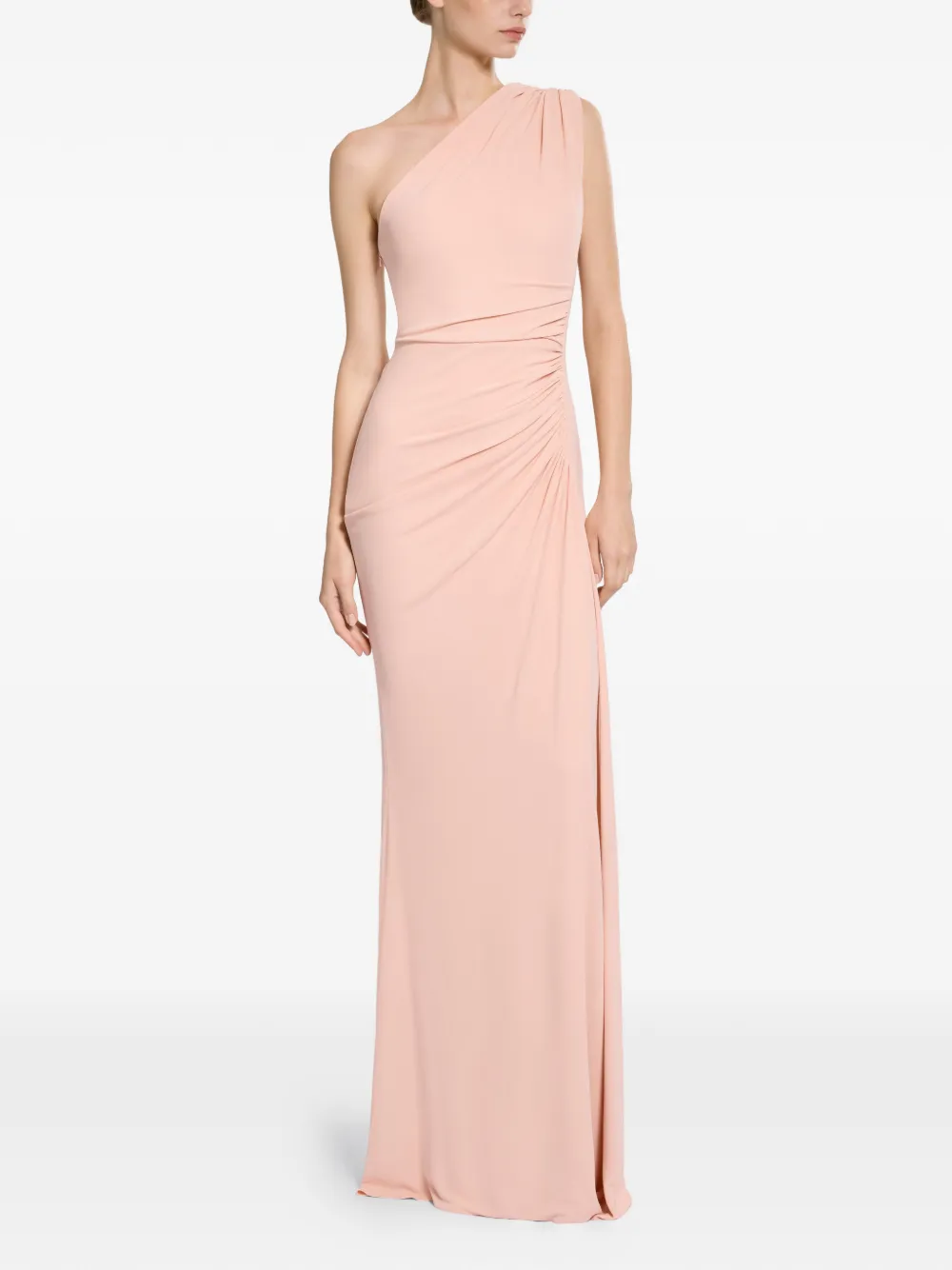 Elie Saab Gedrapeerde jurk Roze
