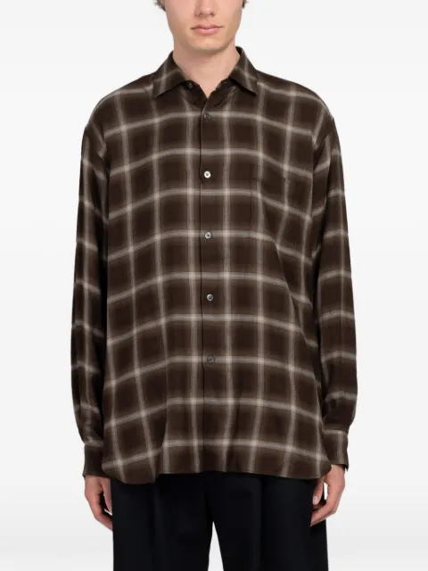 ssstein check oversized shirt