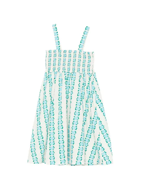 Tiny Cottons floral-print shirred dress