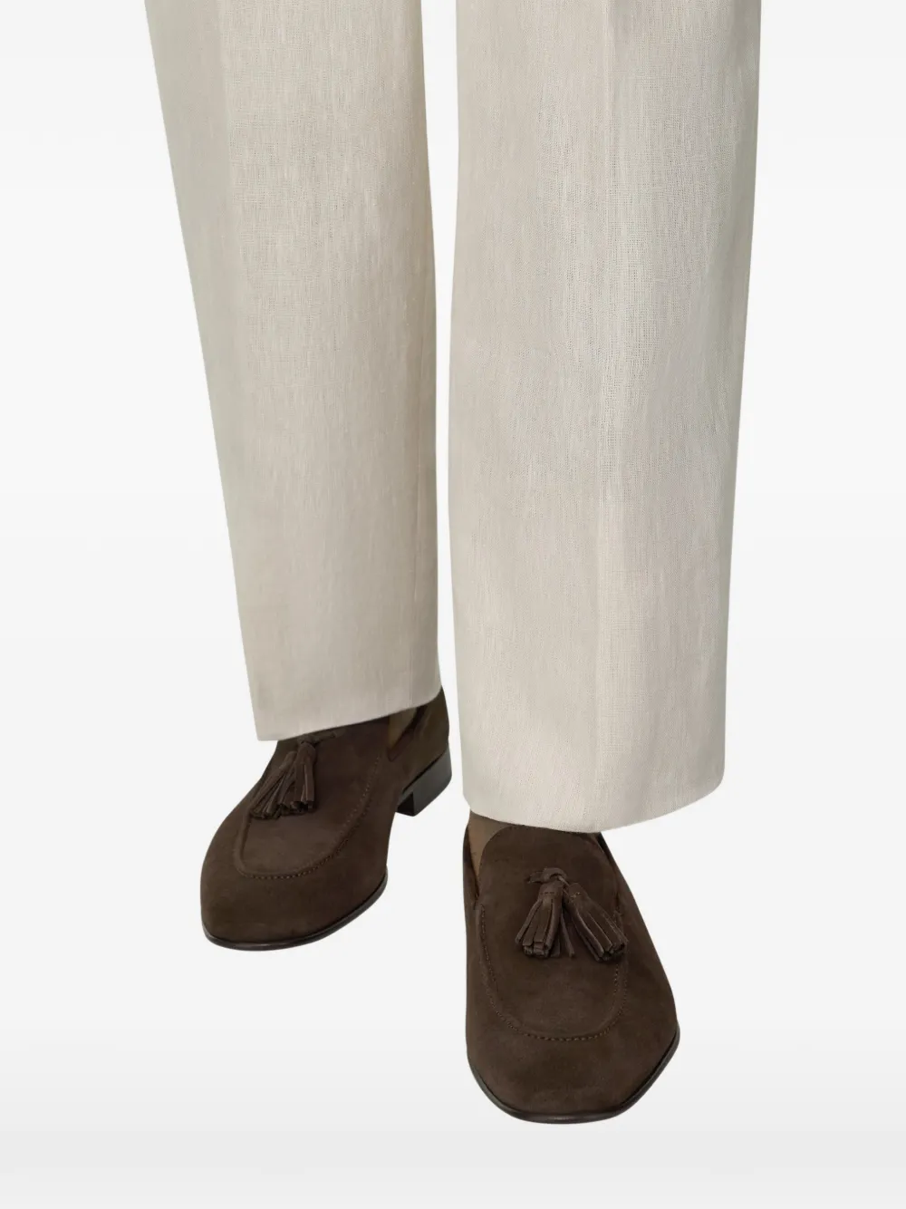 Boggi Milano tassel-detail suede loafers Bruin