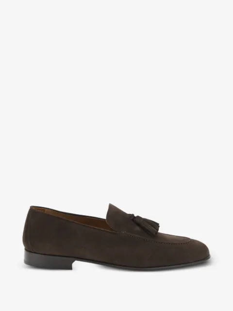 Boggi Milano mocasines de gamuza con detalle de borlas