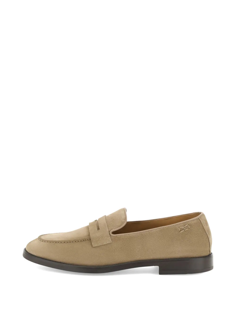 Boggi Milano suede loafers Beige