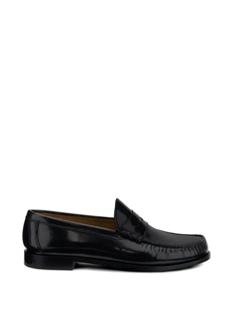 Boggi Milano brushed-leather loafers