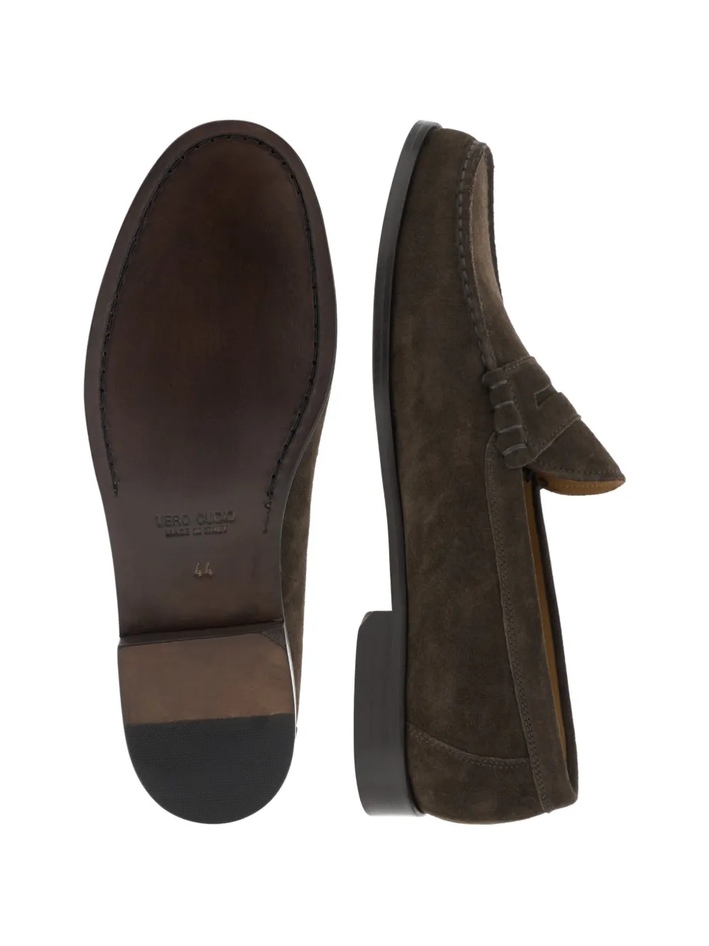 Boggi Milano suede leather loafers Bruin