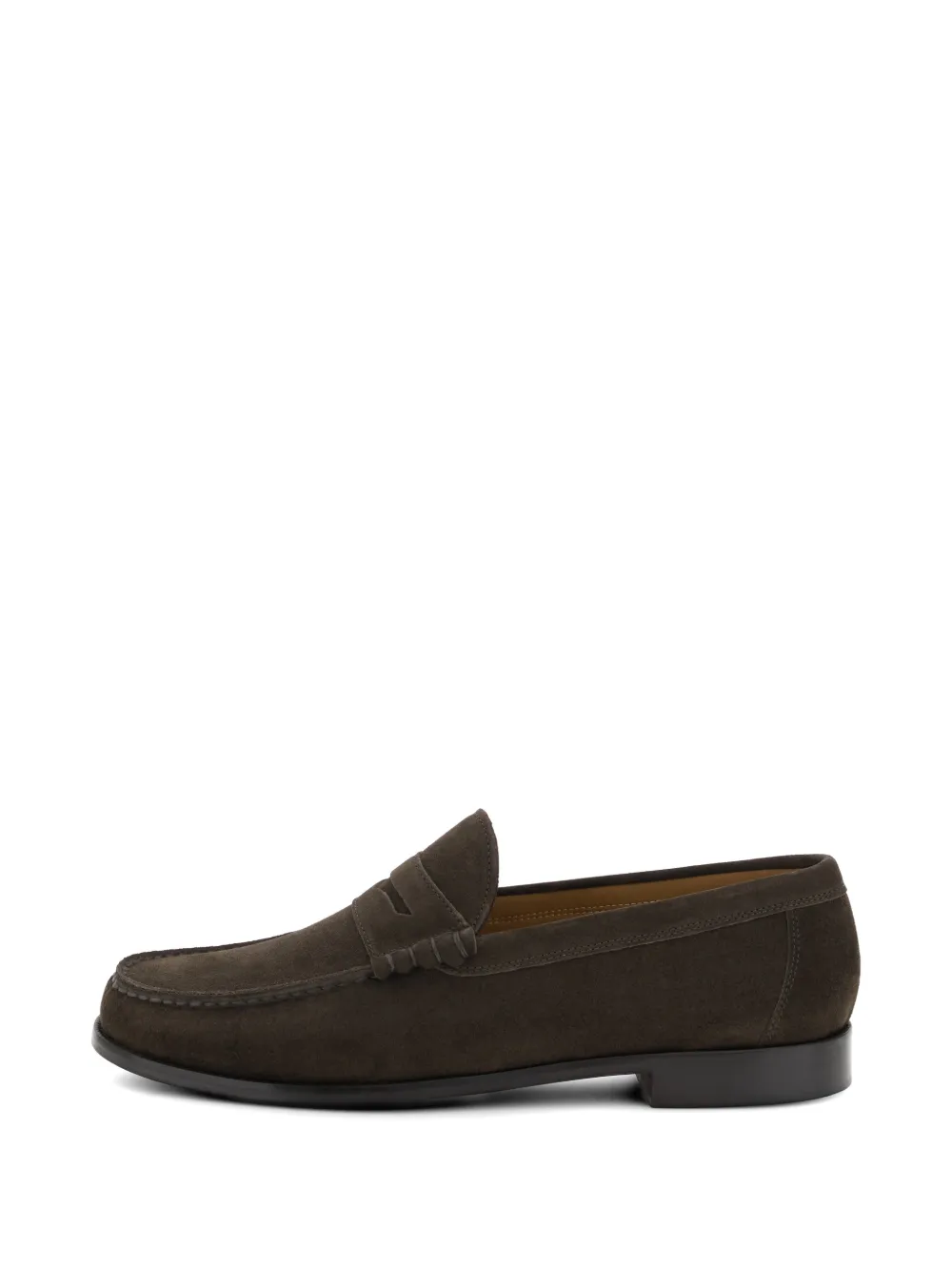 Boggi Milano suede leather loafers Bruin