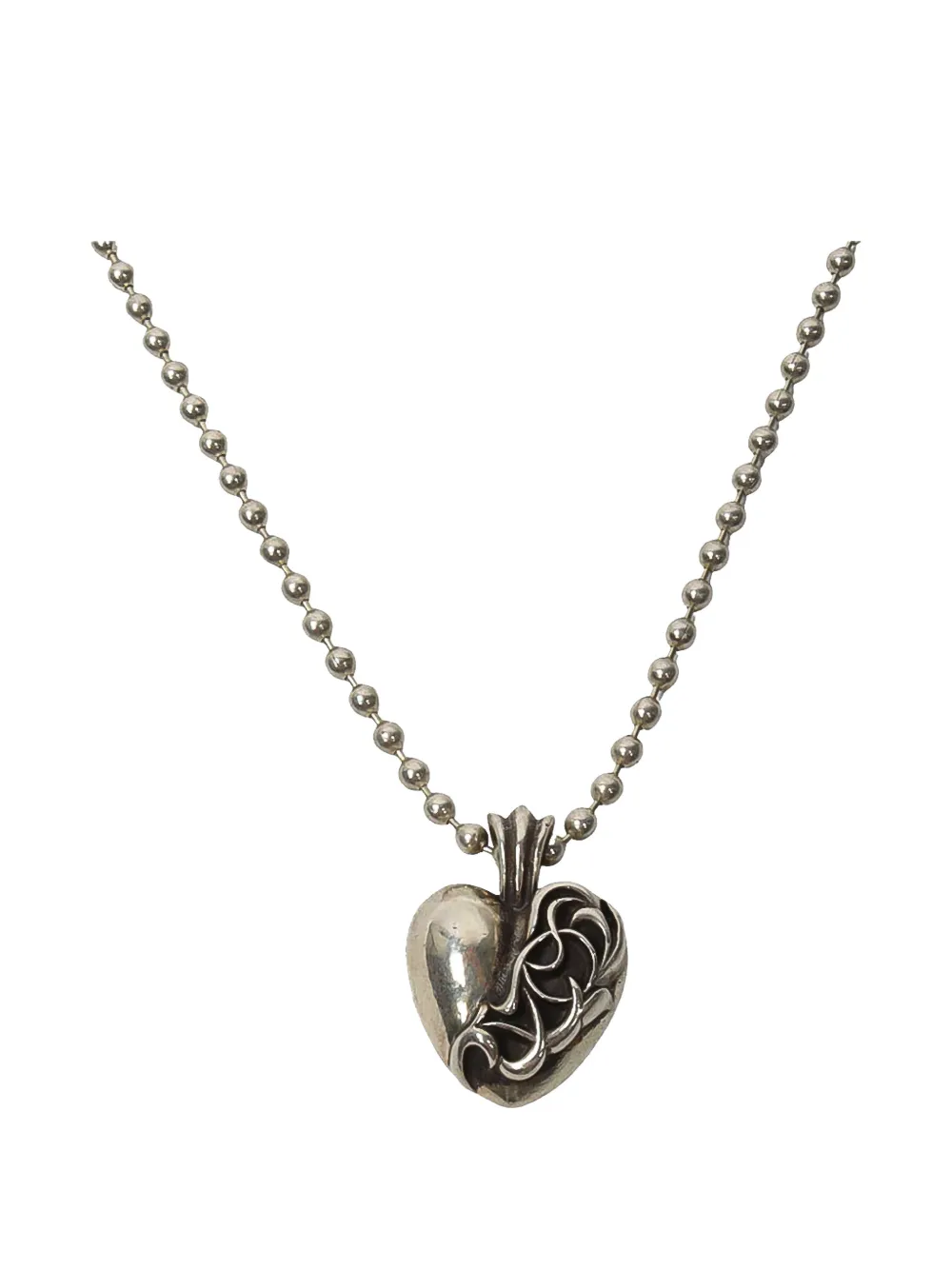 Chrome Hearts Las Vegas heart-pendant necklace - Silber