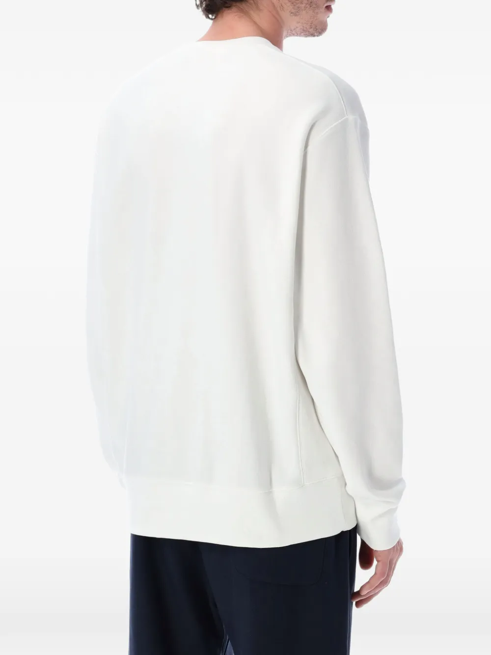 Champion logo-embroidered crew-neck sweatshirt Wit