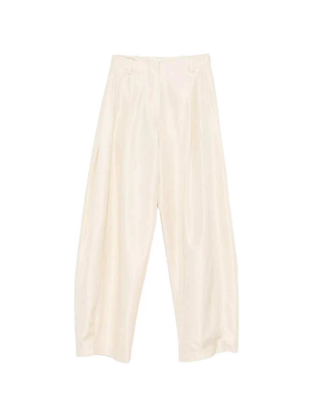 The Row Karoline pleated wide-leg trousers - Nude