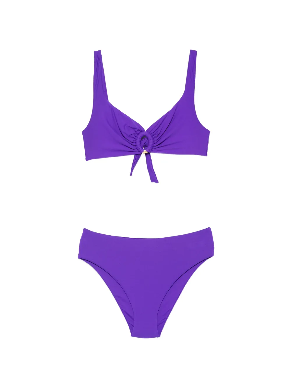 Fisico ring-detail knotted bikini - Viola