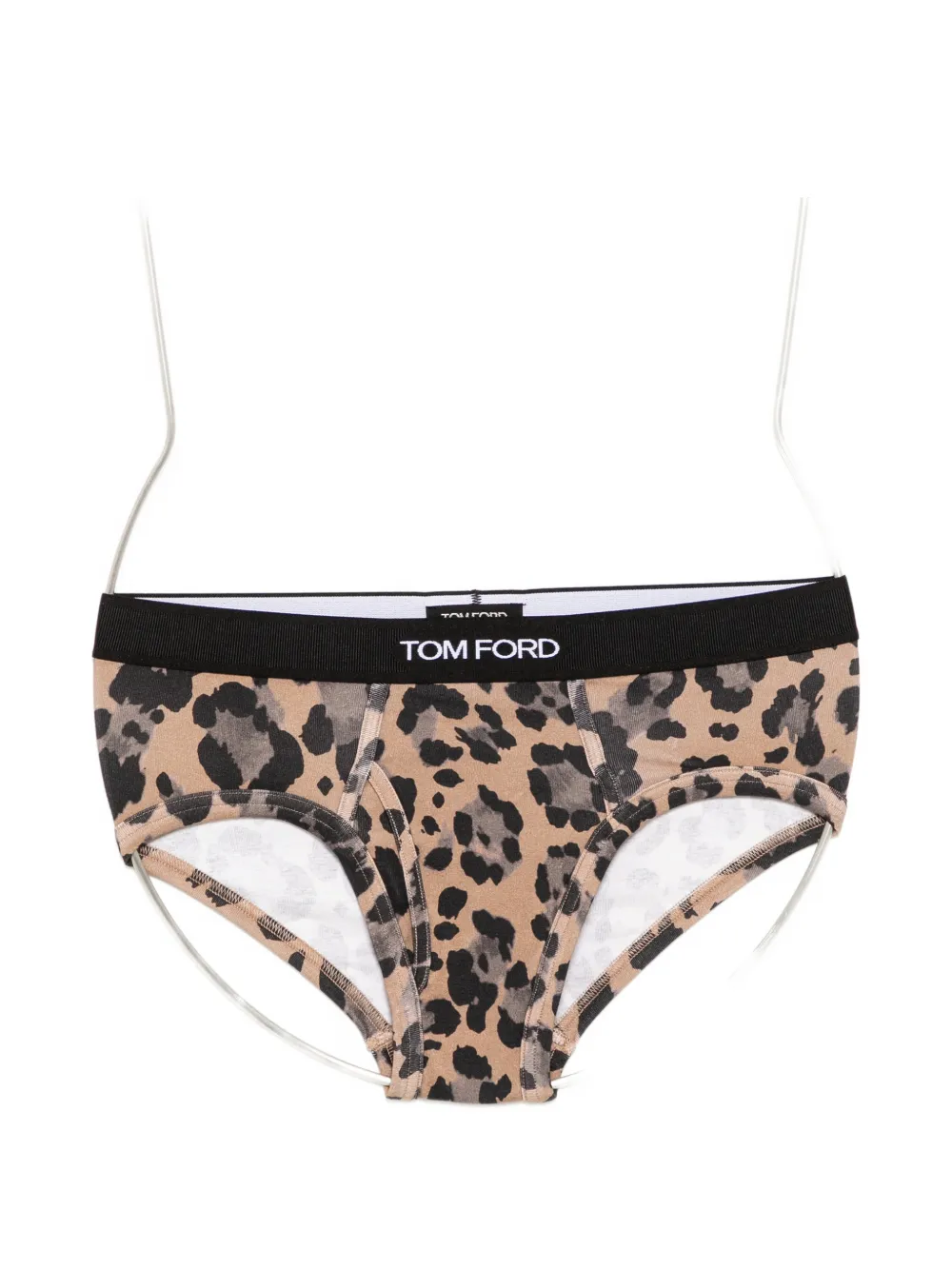 TOM FORD leopard-print briefs - Toni neutri