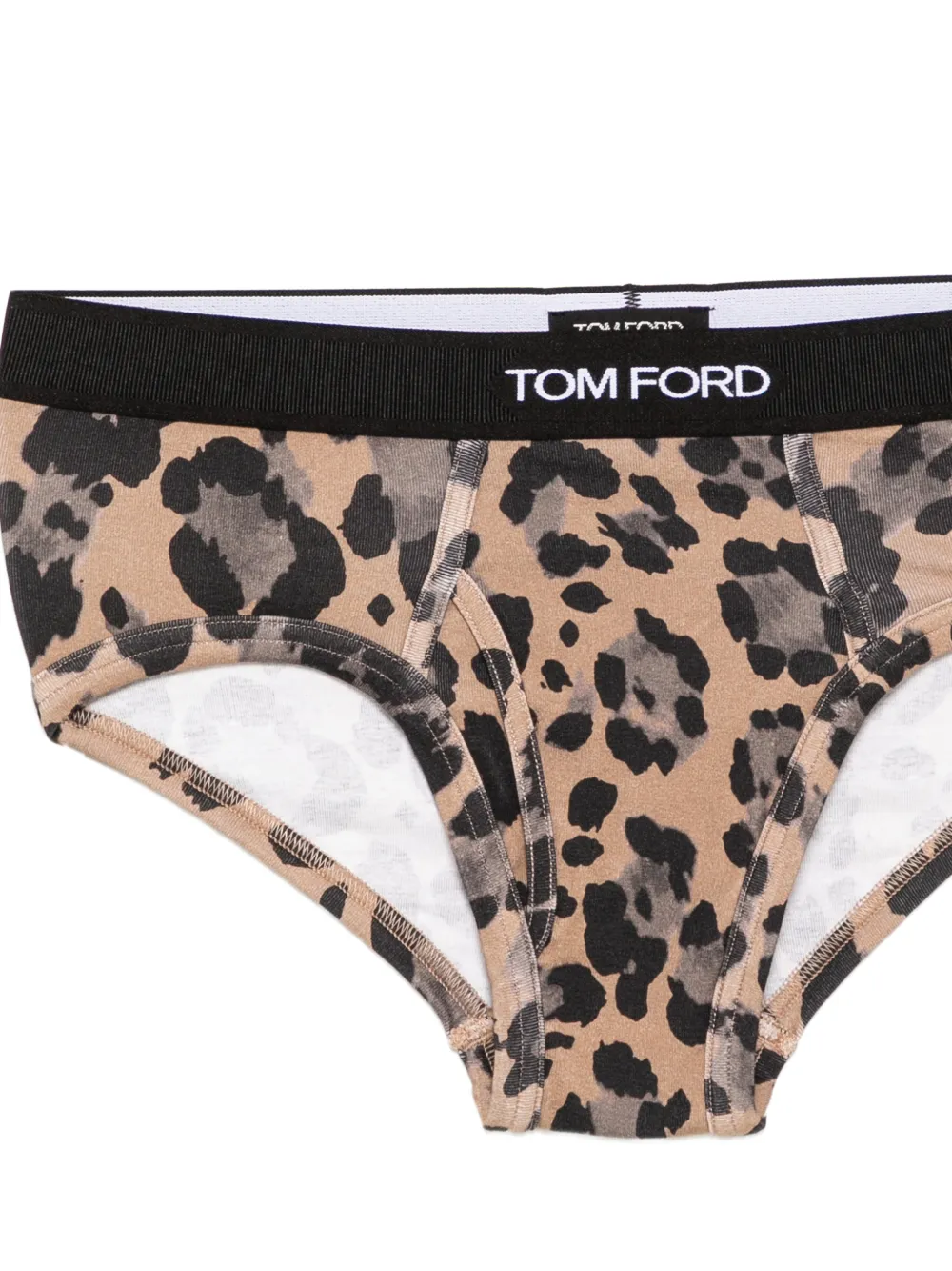 TOM FORD Slip met luipaardprint Beige