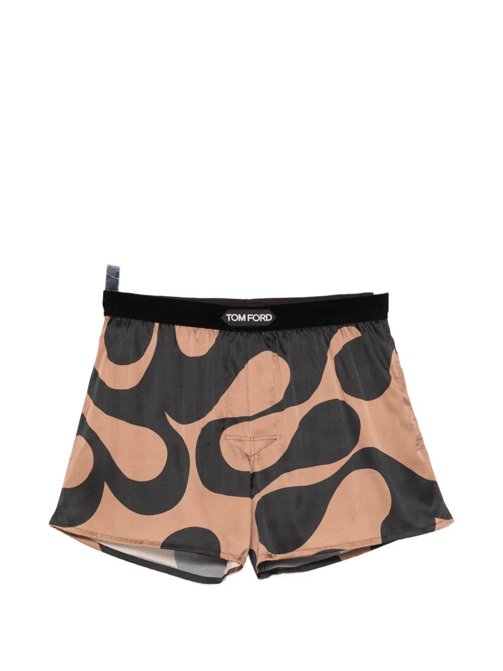 TOM FORD abstract-print boxer - Nero