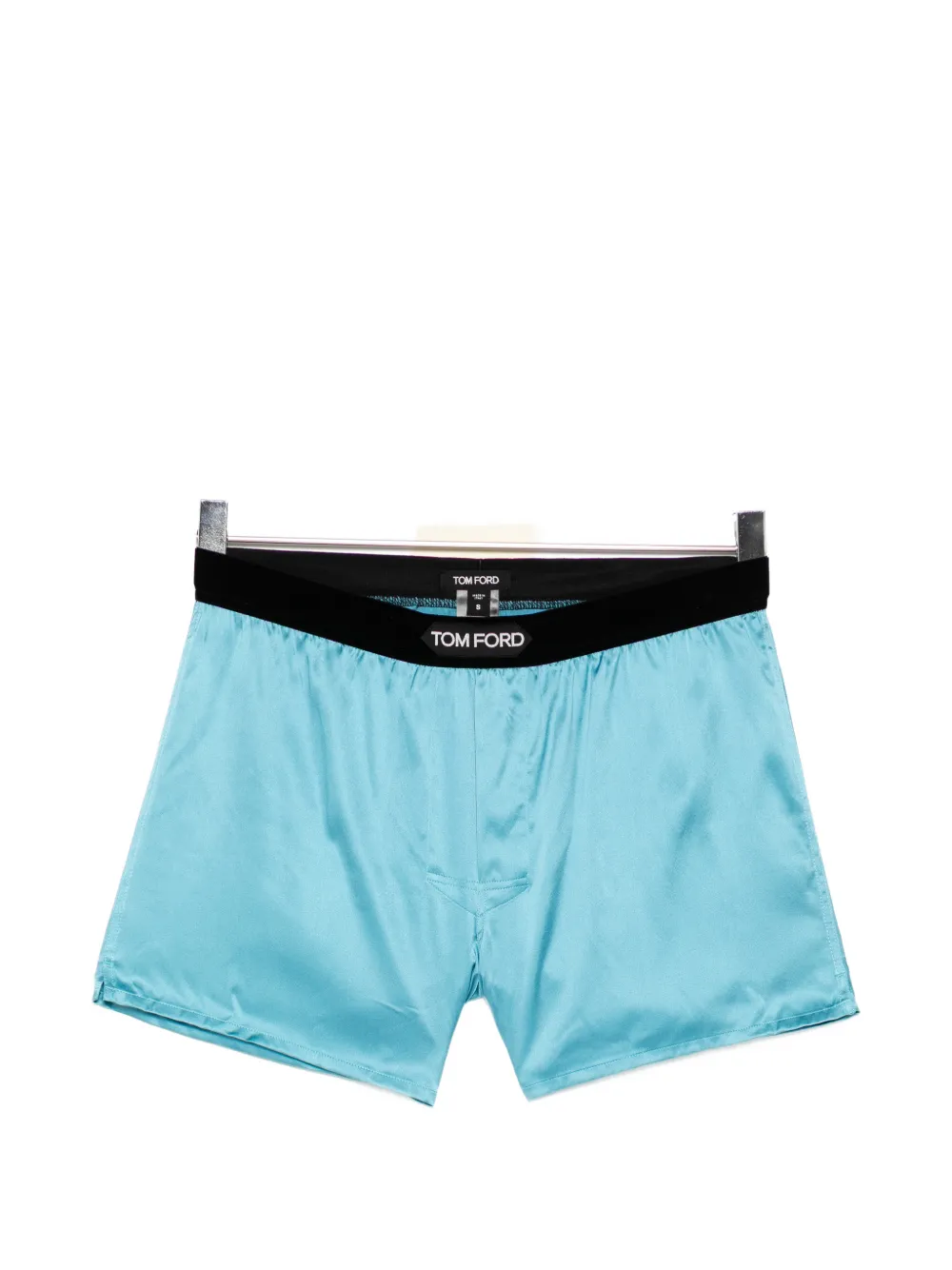 TOM FORD logo-patch boxer shorts - Blu