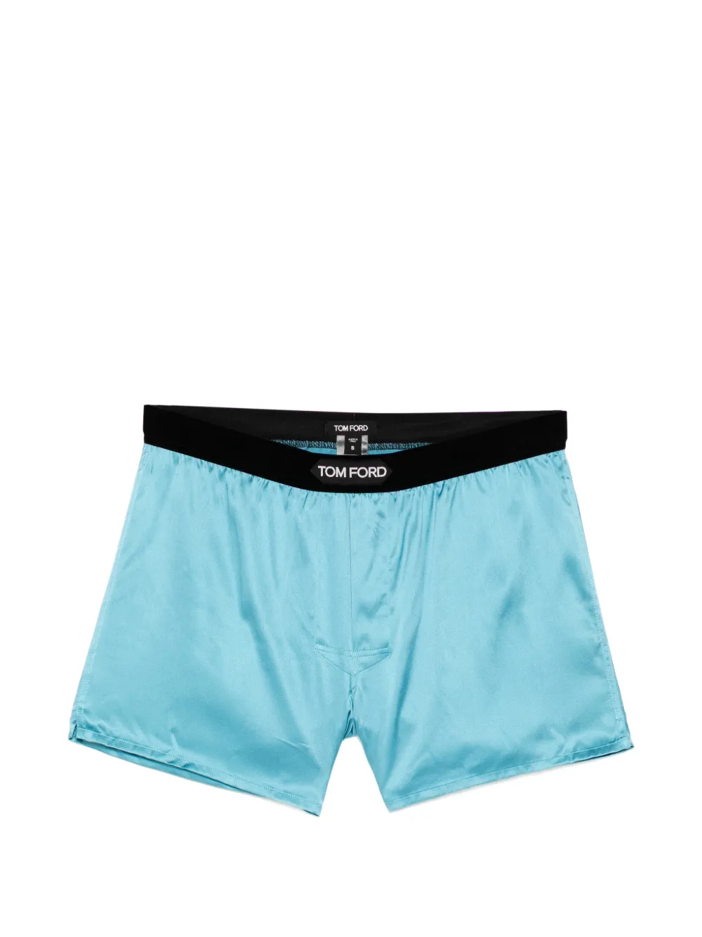 TOM FORD logo-patch boxer shorts - Blu