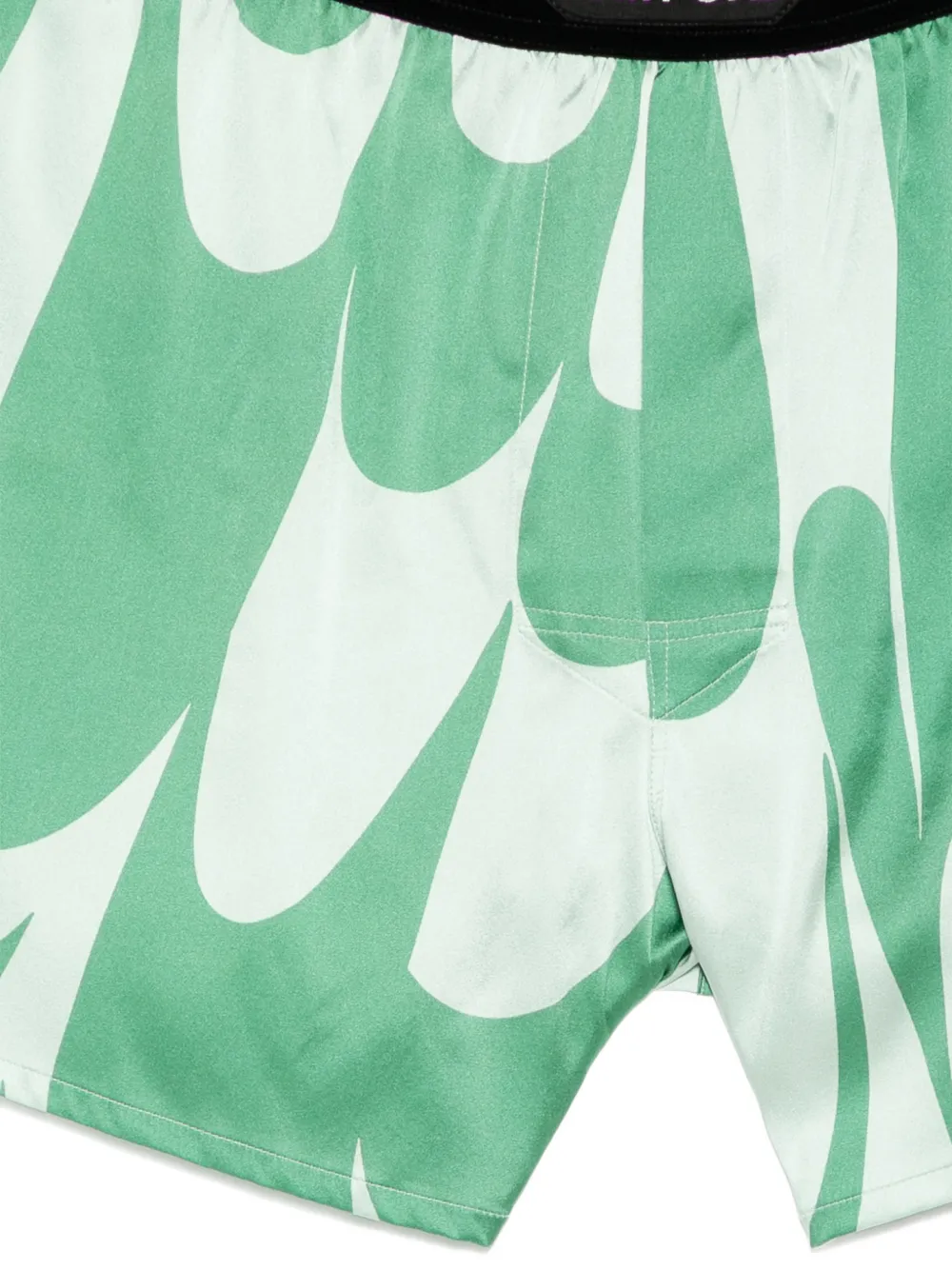 TOM FORD Boxershorts met abstracte print en logopatch Groen