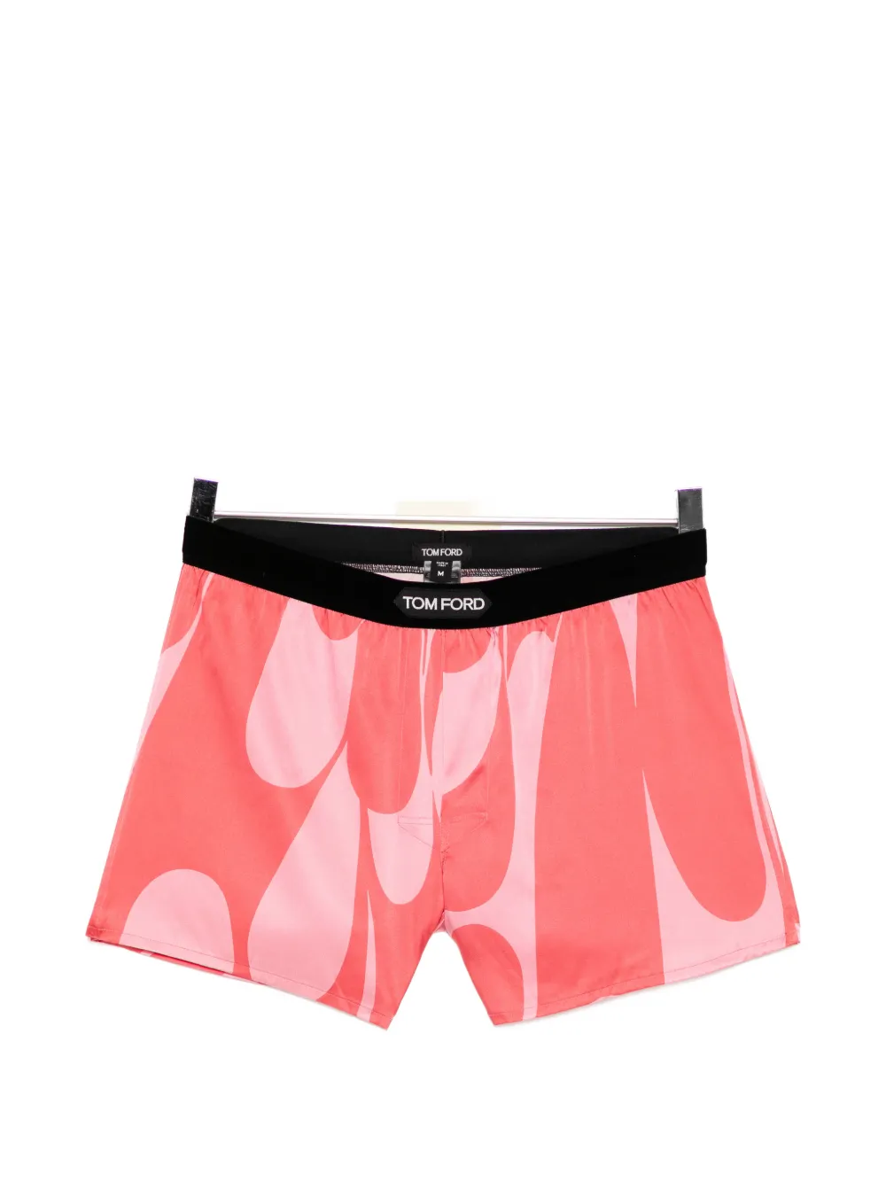 TOM FORD abstract-print silk-blend boxer shorts - Rosa