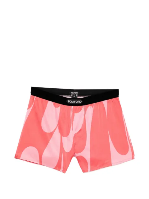TOM FORD abstract-print silk-blend boxer shorts