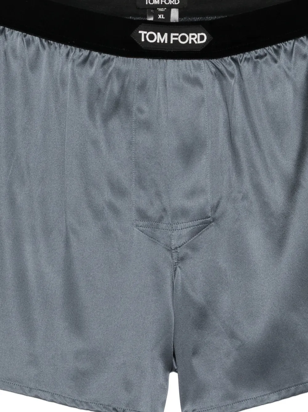 TOM FORD Boxershorts met logo-patch Grijs