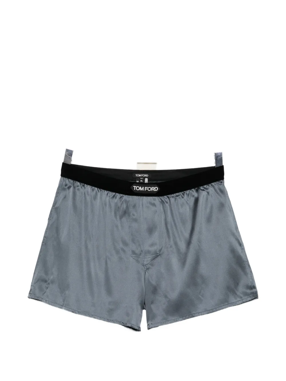 TOM FORD logo-patched boxer - Grigio