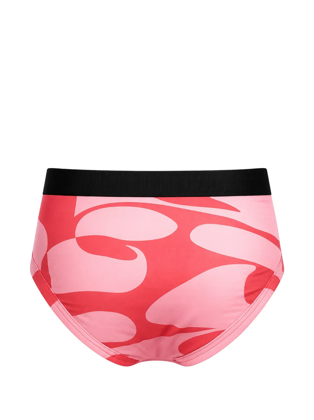 TOM FORD Slip met logoband en abstracte print Roze