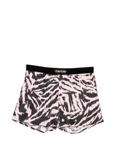 TOM FORD tiger-print logo-patch boxers