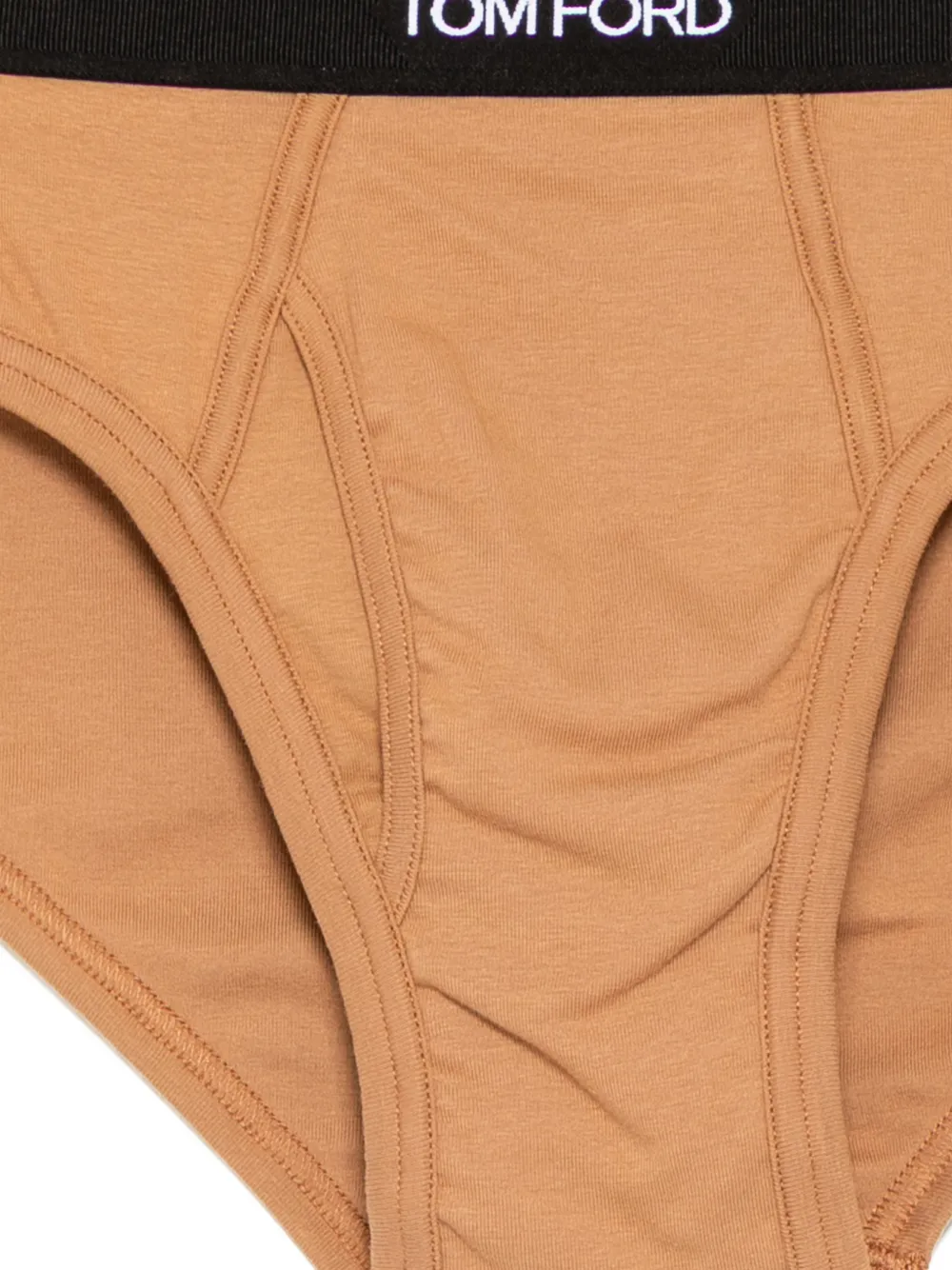 TOM FORD Slip met logoband Bruin