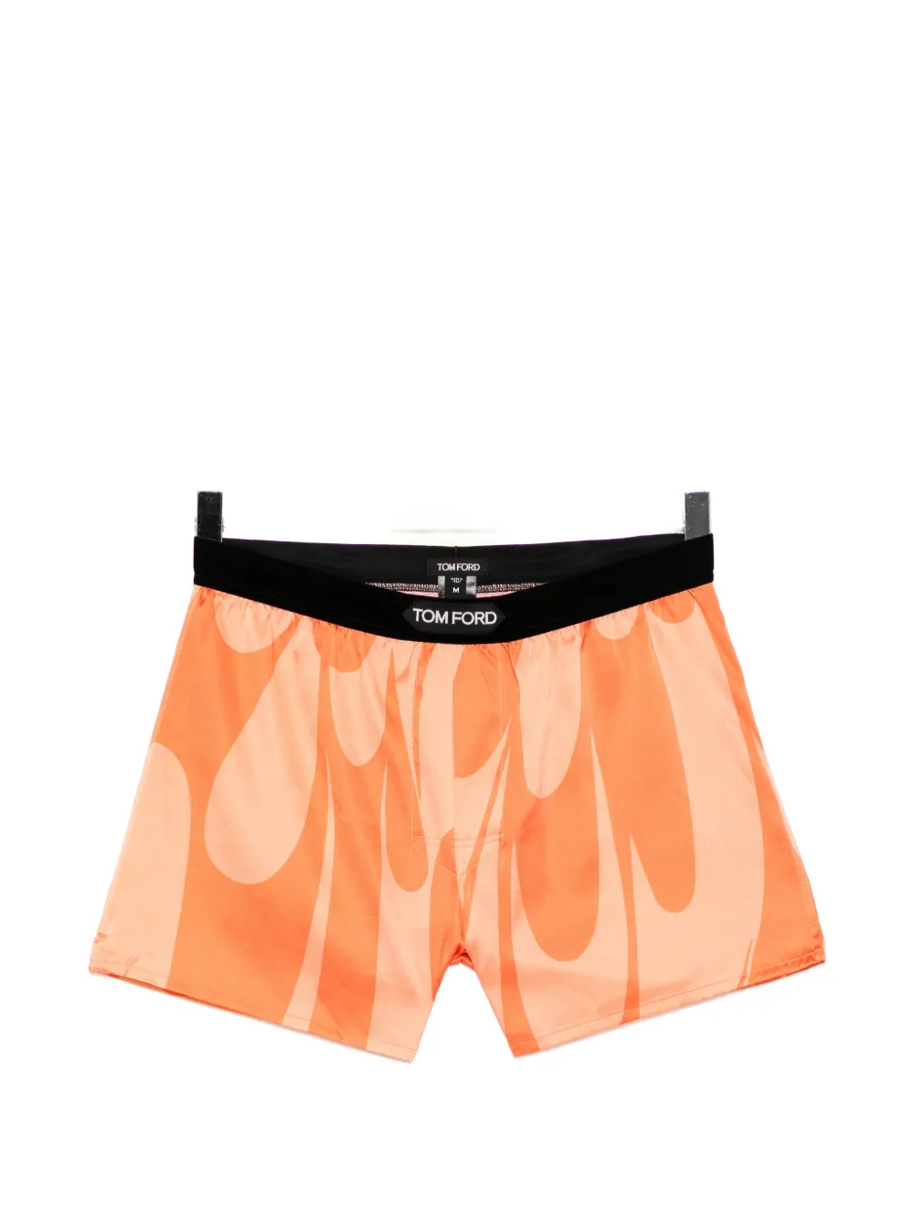 TOM FORD abstract-print silk-blend boxers - Arancione