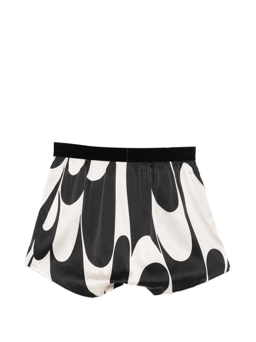 TOM FORD abstracte print boxershorts met logopatch Wit