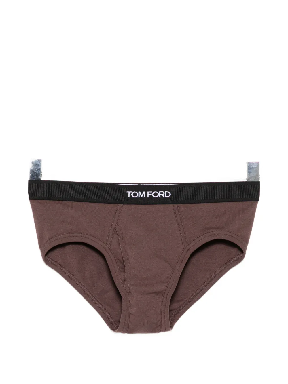 TOM FORD logo-waistband briefs - Braun