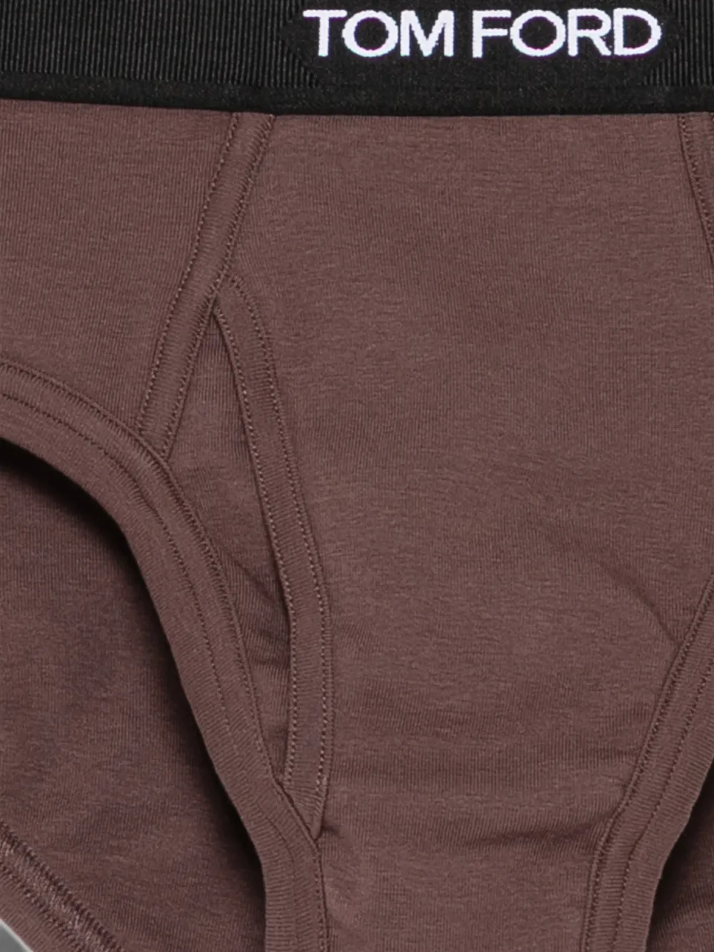 TOM FORD Slip met logoband Bruin