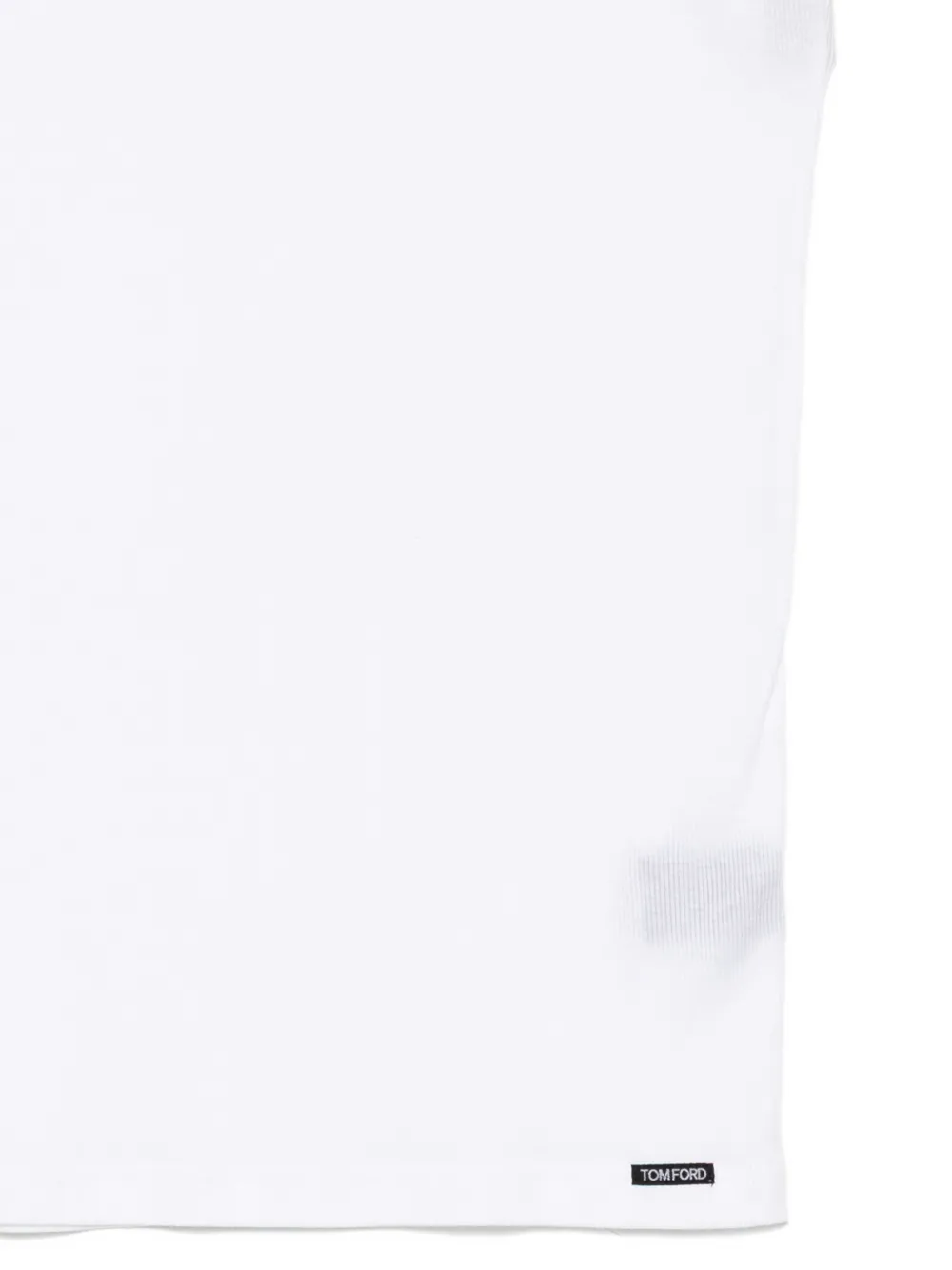 TOM FORD Ribgebreide top Wit