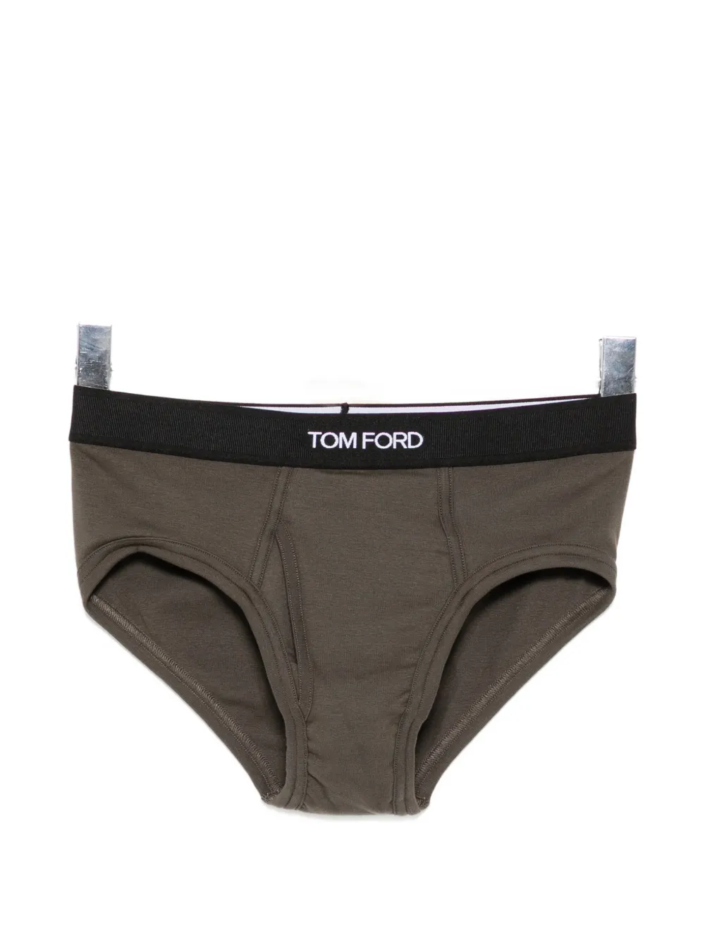 TOM FORD logo-waistband briefs - Grün