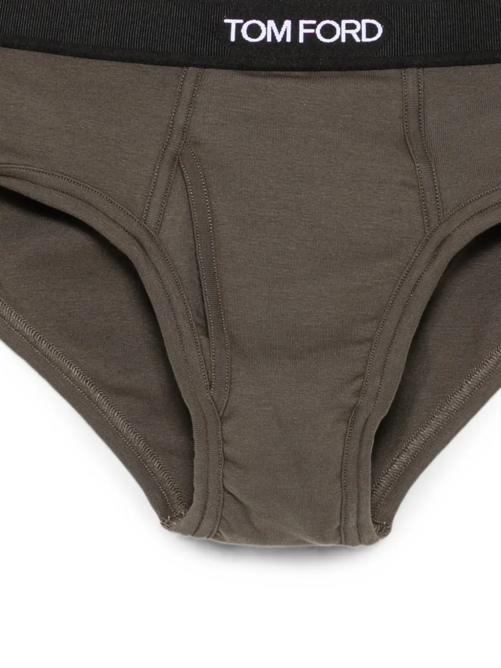 TOM FORD Slip met logoband Groen