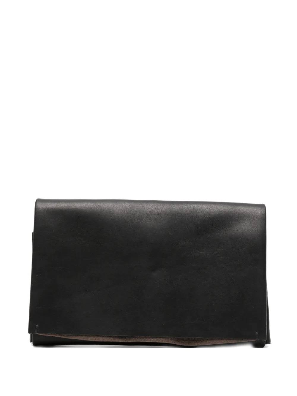 Ma+ cross-motif leather wallet - Schwarz