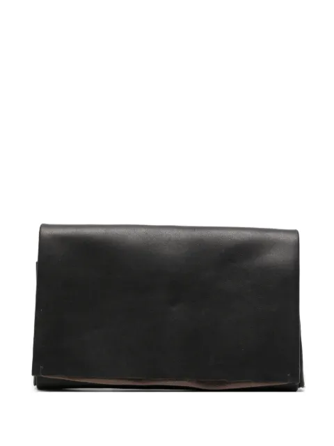 Ma+ cross-motif leather wallet