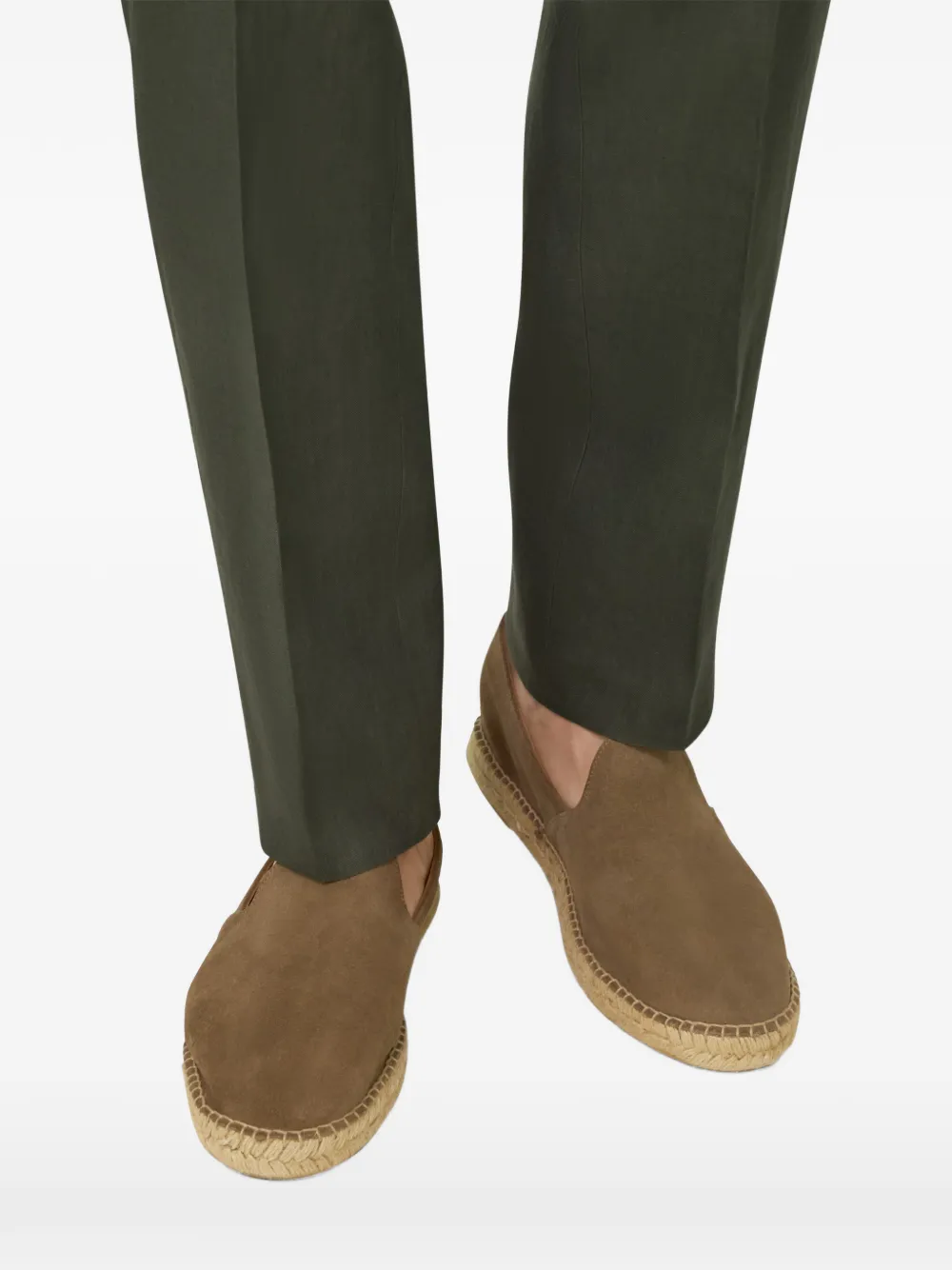 Boggi Milano Tellin suède espadrilles Bruin
