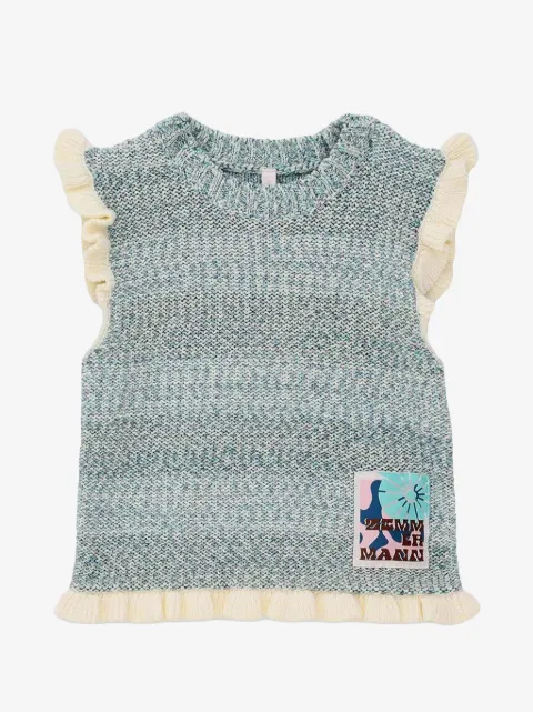 ZIMMERMANN Kids Gestricktes Top mit Rüschen