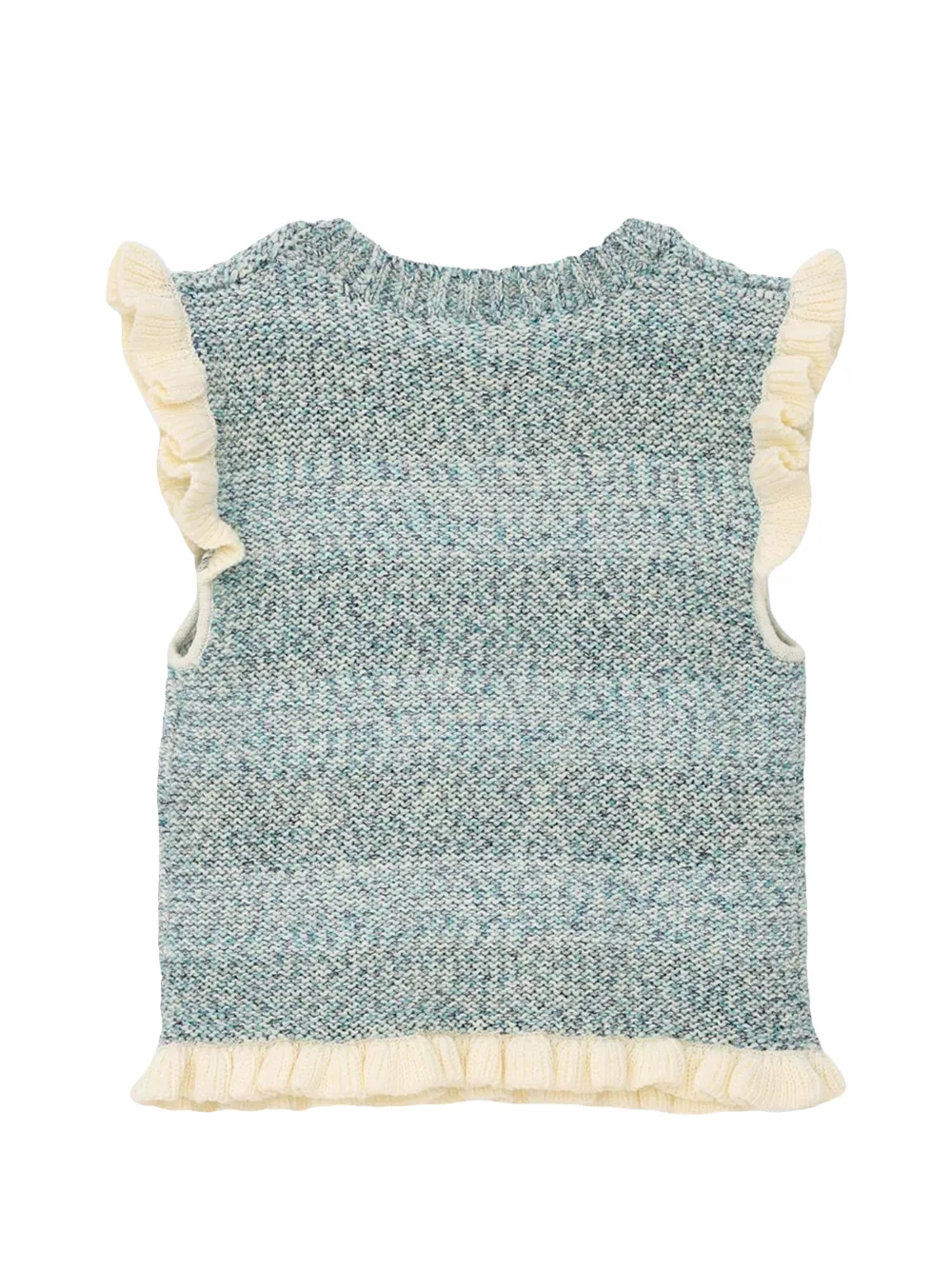 ZIMMERMANN Kids Gebreide top met ruches Blauw