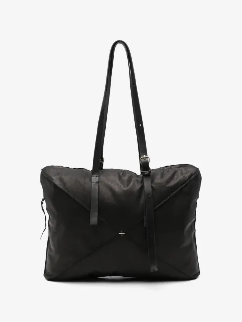 Ma+ cross-detail leather tote bag