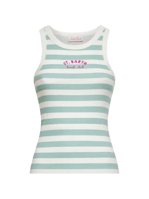 MC2 Saint Barth striped-embroidered tank top