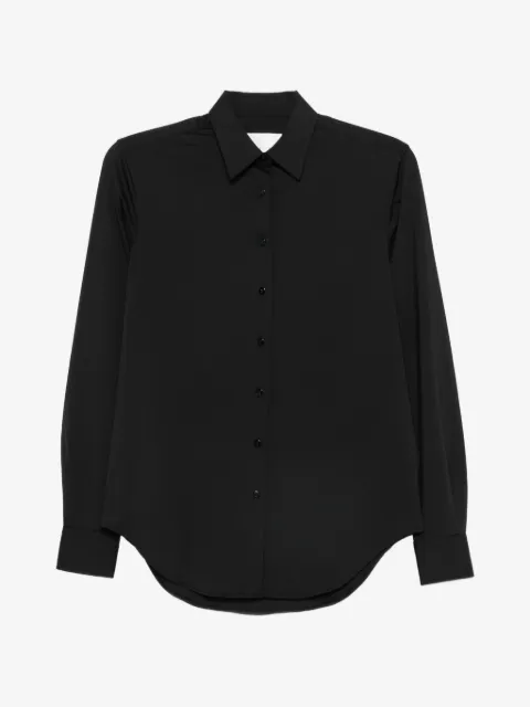 Xacus Marta button-down curved-hem shirt